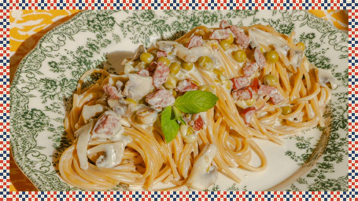 SOSİSLİ KREMALI MAKARNA TARİFİ | TAM BUĞDAY SPAGHETTI NORCINA
