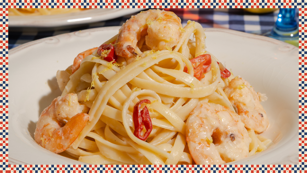 KARİDESLİ KREMALI MAKARNA TARİFİ | LINGUINE CON GAMBERI