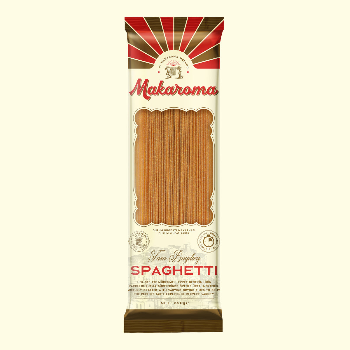 MAKAROMA TAM BUĞDAY SPAGHETTI 350 G